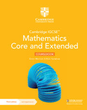 CAMBRIDGE IGCSE MATHEMATICS CORE & EXTENDED COURSEBOOK WITH DIGITAL VERSION 2 YEARS' ACCESS (3ED)