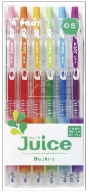 PILOT"Juice"GELPen 6C (BP,AO,O,AG,LB,GR)