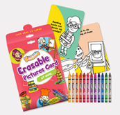 KRAFTEE Erasable Pictures Card - at home