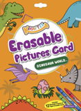 KRAFTEE Erasable Pictures Card - Dinosaur World
