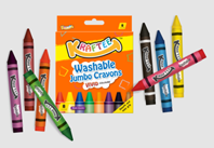 KRAFTEE 8ct Washable Jumbo Crayons